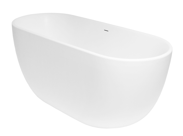 Akmens masės vonia Balteco Halo 169 balta poliruota