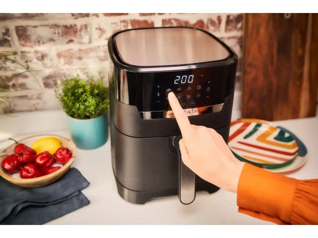 Karšto oro gruzdintuvė Tefal EASY FRY & GRILL EY505815, juoda Karšto oro gruzdintuvė Tefal EASY FRY & GRILL EY505815, juoda