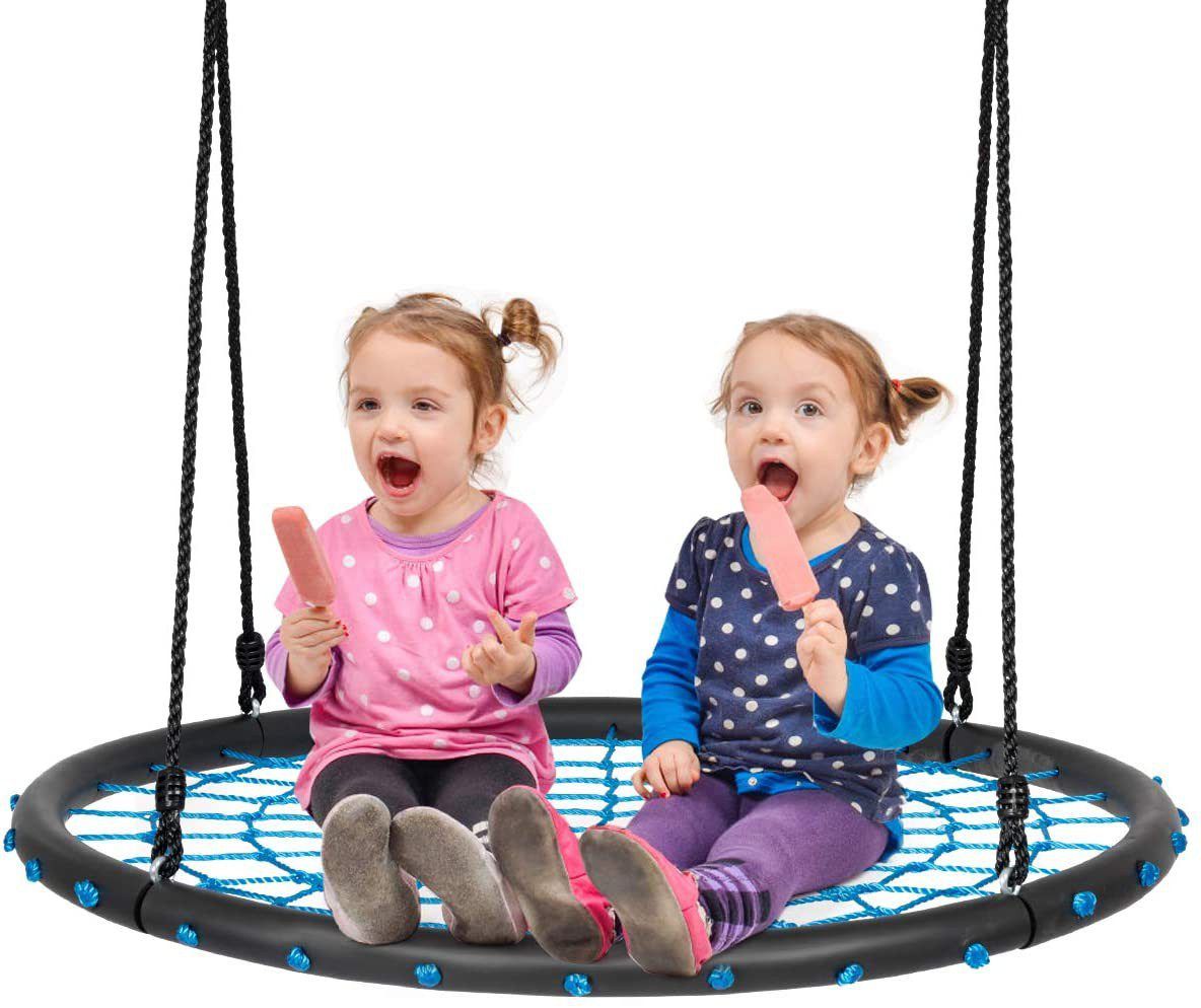 Sūpynės „Gandro lizdas“ 100 cm, mėlynas Sūpynės „Gandro lizdas“ 100 cm, mėlynas
