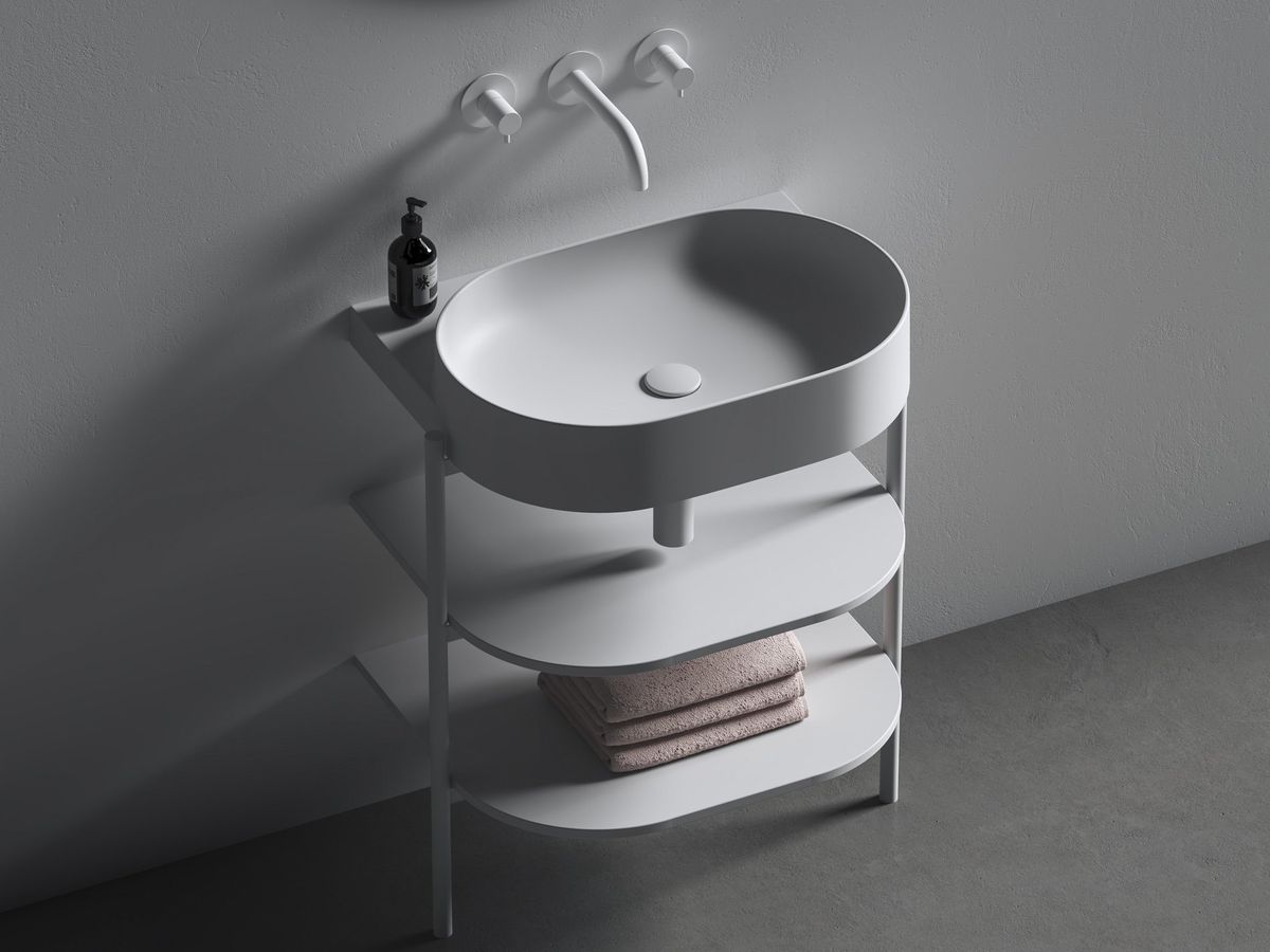 Keraminis dugno vožtuvas neuždaromas, baltas matinis X01920