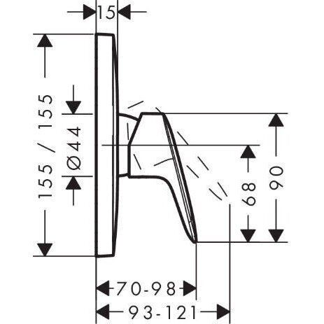 Dušo maišytuvas Hansgrohe Logis, chromas 71605000