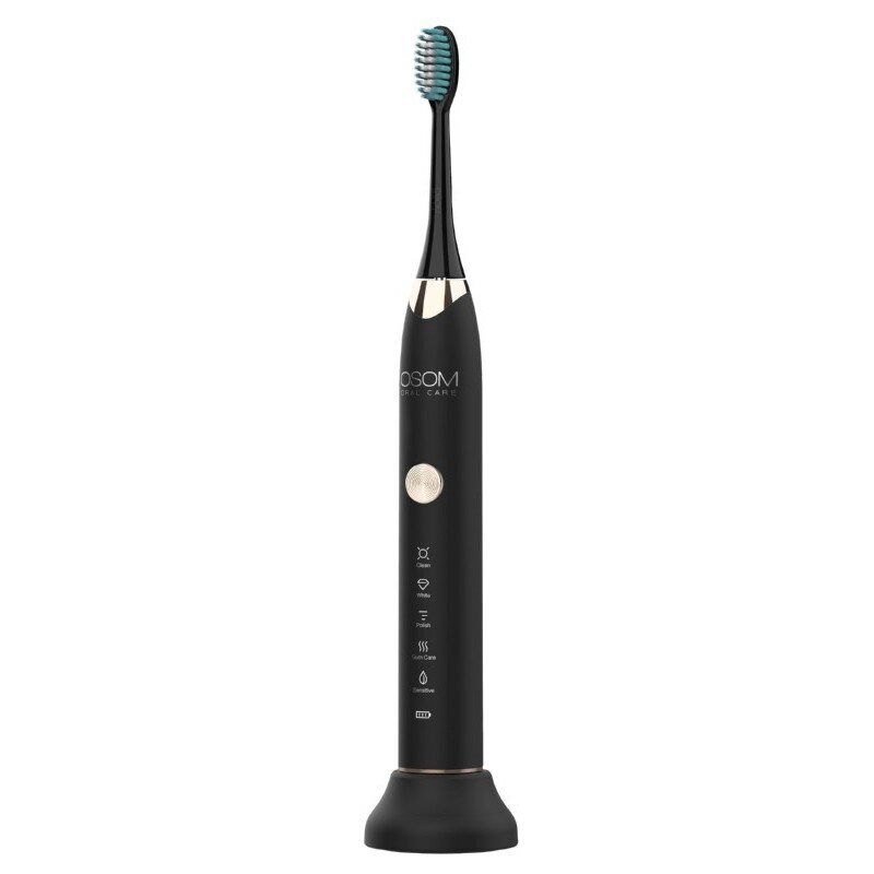 Elektrinis dantų šepetėlis OSOM Oral Care Sonic Toothbrush Black juodas