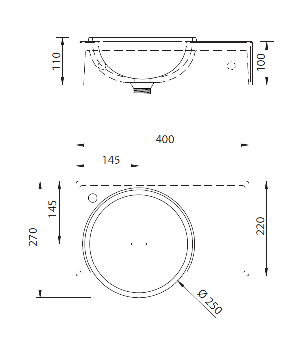 Xonyx akmens masės praustuvas su stalviršiu NU40L, dubuo kairėje Xonyx akmens masės praustuvas su stalviršiu NU40L, dubuo kairėje