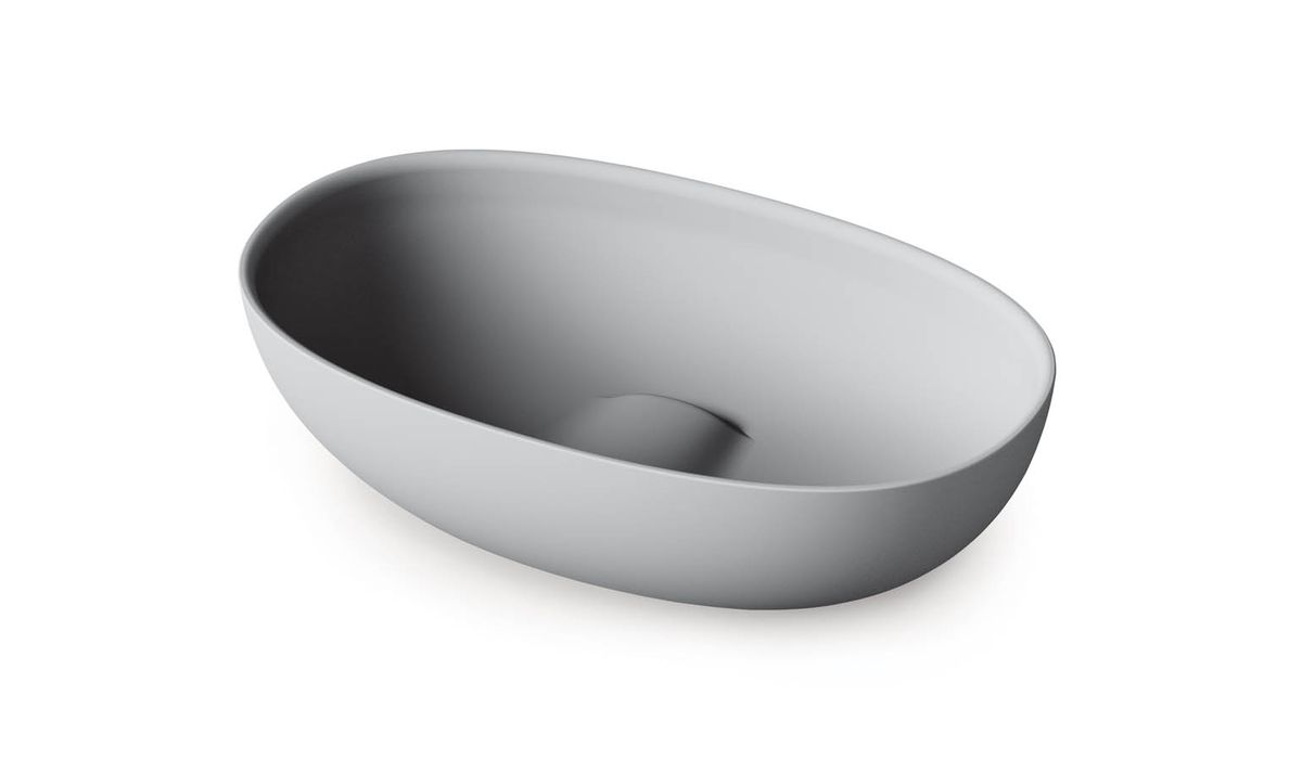 Praustuvas Paa BELLA SilkSTONE® 65x39 cm matte grey, IBELS/03