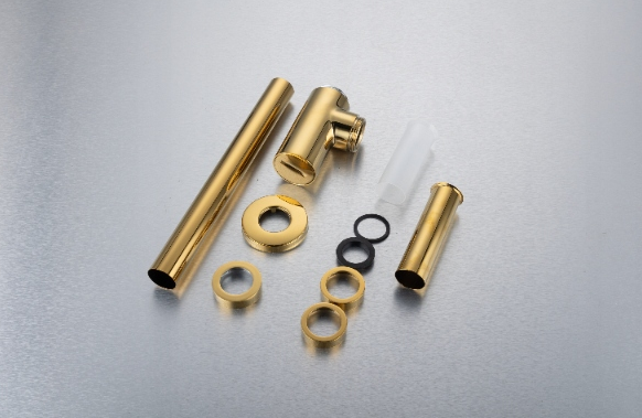 Sifonas praustuvui Balneo žalvarinis apvalus, aukso sp., E0201030110-1 Sifonas praustuvui Balneo žalvarinis apvalus, aukso sp., E0201030110-1