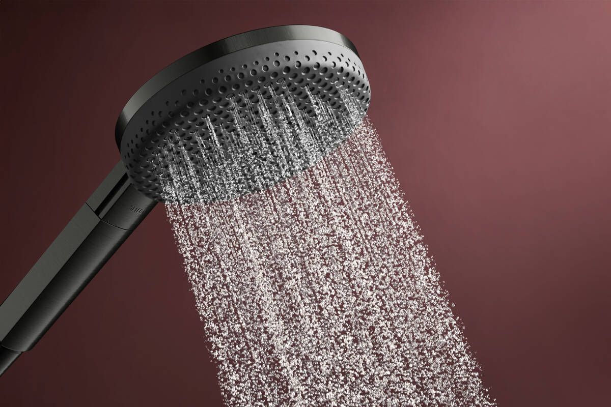 Dušo komplektas Hansgrohe Raindance Alive Select S 125 mm, 3 srovių, EcoSmart, su Unica S Puro 90 cm dušo stovu, šlifuoto juodo chromo spalvos, 24603340 Dušo komplektas Hansgrohe Raindance Alive Select S 125 mm, 3 srovių, EcoSmart, su Unica S Puro 90 cm dušo stovu, šlifuoto juodo chromo spalvos, 24603340