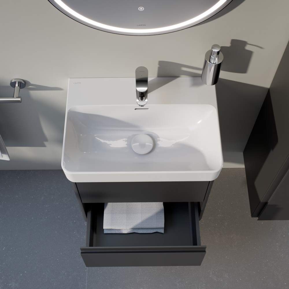 Keramikinis praustuvas LAUFEN PRO X Compact su nušlifuota apatine briauna 55x38cm, H8188620001041