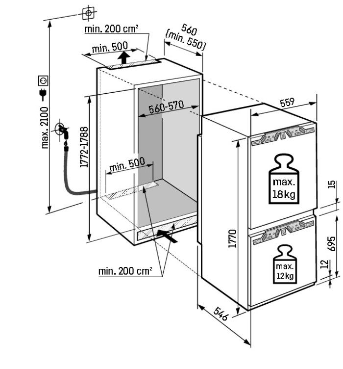 Įmontuojamas šaldytuvas Liebherr ICBNdi 5163 Prime BioFresh NoFrost Įmontuojamas šaldytuvas Liebherr ICBNdi 5163 Prime BioFresh NoFrost
