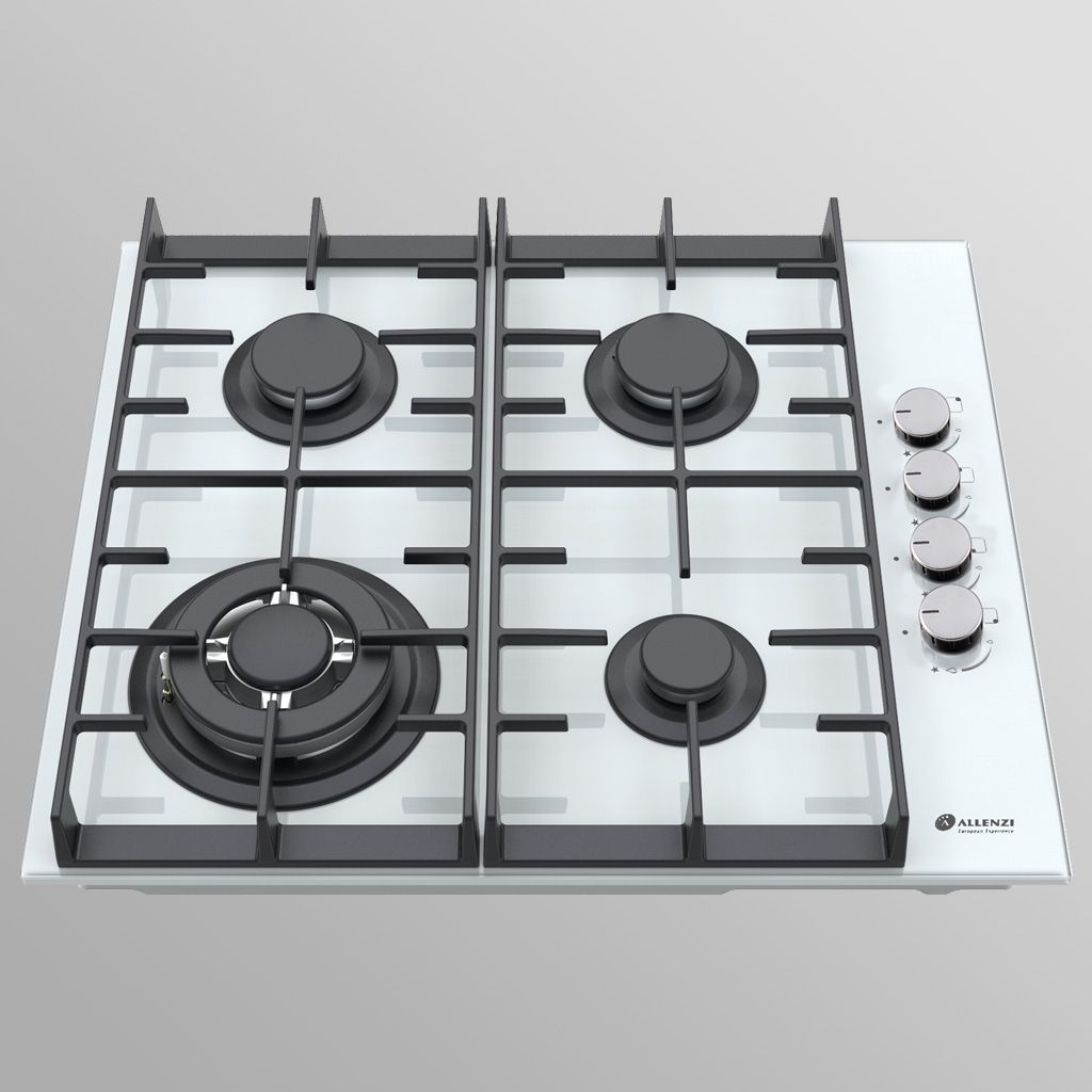 Įmontuojama dujinė kaitlentė Allenzi BOS601White