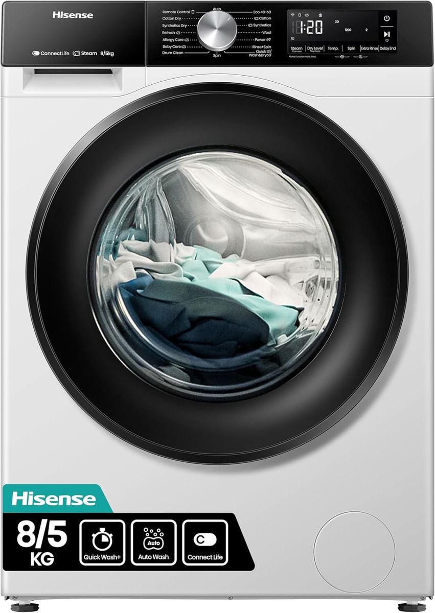 Skalbimo mašina su džiovinimo funkcija Hisense WD3S8043BW3