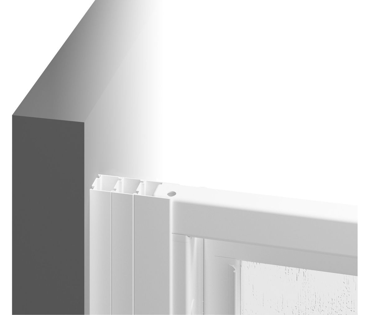 Stacionari sienelė Ravak Supernova APSS 80 198, satinas+plastikas Pearl 94040UR211