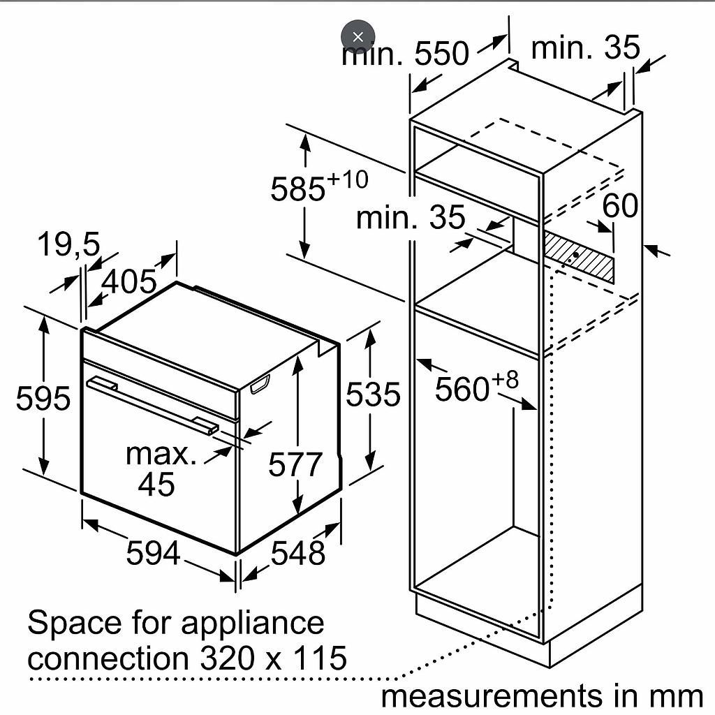 Orkaitė BOSCH HRG578BB7