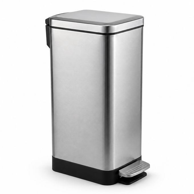 Šiukšliadėžė 15 L Pedal Bin, nerūdijančio plieno Šiukšliadėžė 15 L Pedal Bin, nerūdijančio plieno