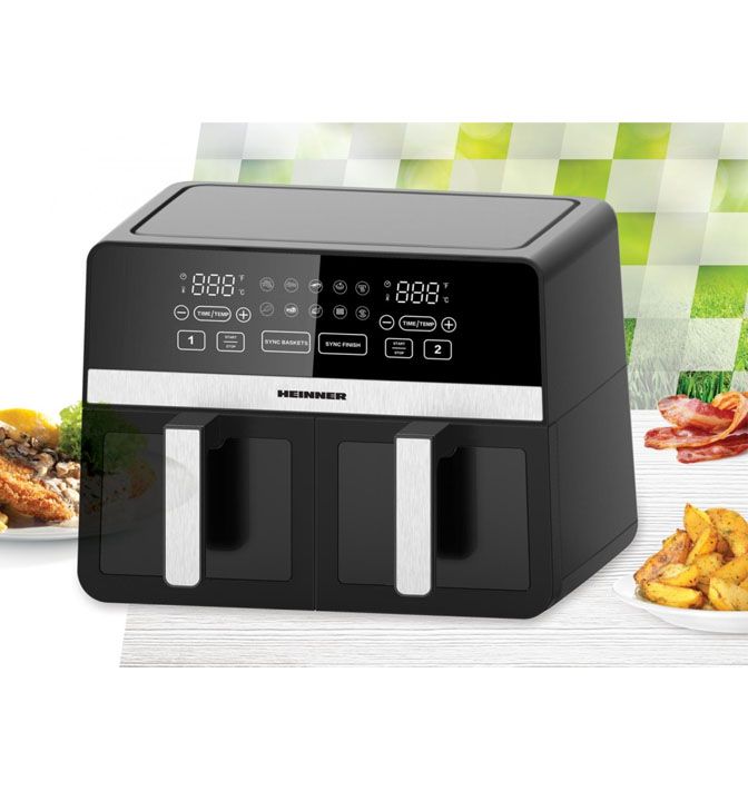 Oro keptuvė 2400W, 9.5L HAF-K10DB24BK HEINNER Oro keptuvė 2400W, 9.5L HAF-K10DB24BK HEINNER