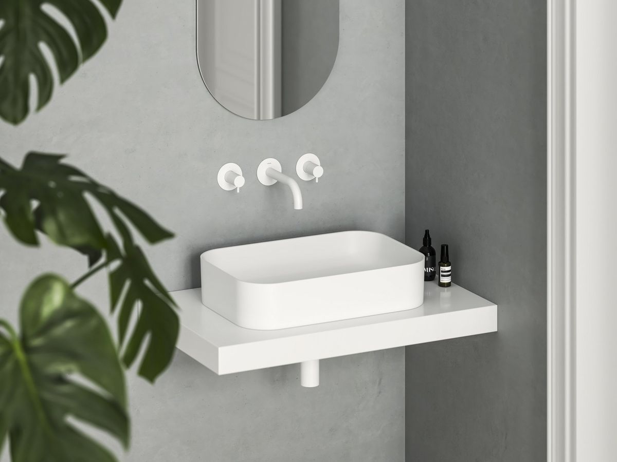 Keraminis praustuvas Ravak Ceramic Slim R 55, baltas matinis, XJX0E155004