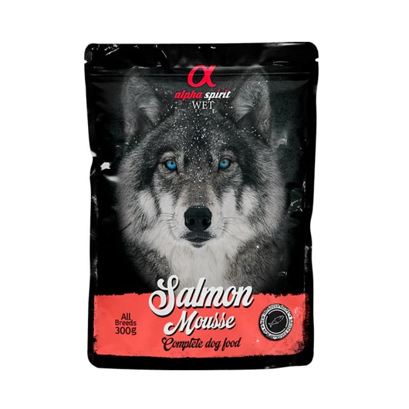 ALPHA SPIRIT WET putėsiai šunims su lašiša 300g 6vnt (12), ALPHD050000911