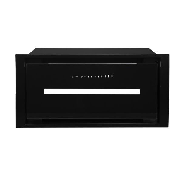 Įmontuojamas 60 cm pločio gartraukis Schlosser HL 60 TC BLAS / GLASS, juodas