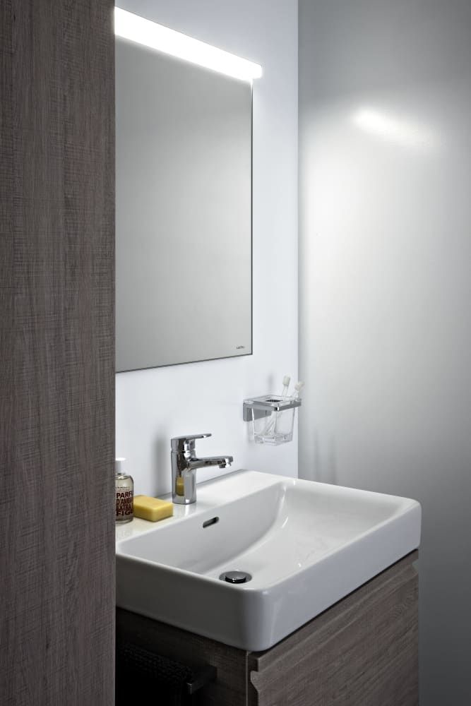 Praustuvas LAUFEN PRO S 55 cm, baltas, H8109620001041 Praustuvas LAUFEN PRO S 55 cm, baltas, H8109620001041