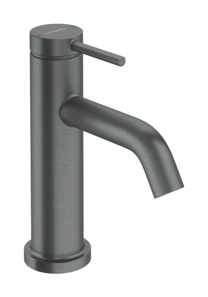 Hansgrohe Tecturis S 80 praustuvo maišytuvas šaltam arba iš anksto sumaišytam vandeniui, šlifuotas juodas chromas, 73313340