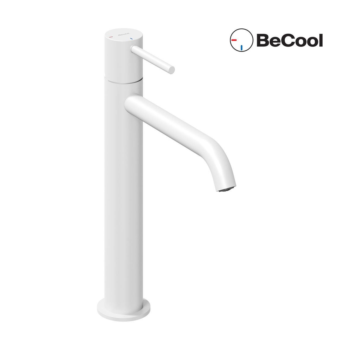 Praustuvo maišytuvas Ravak Espirit BeCool 250 mm be dugno vožtuvo, White Velvet X070400