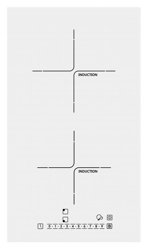 Indukcinė kaitlentė Schlosser PI302S1CW, balta
