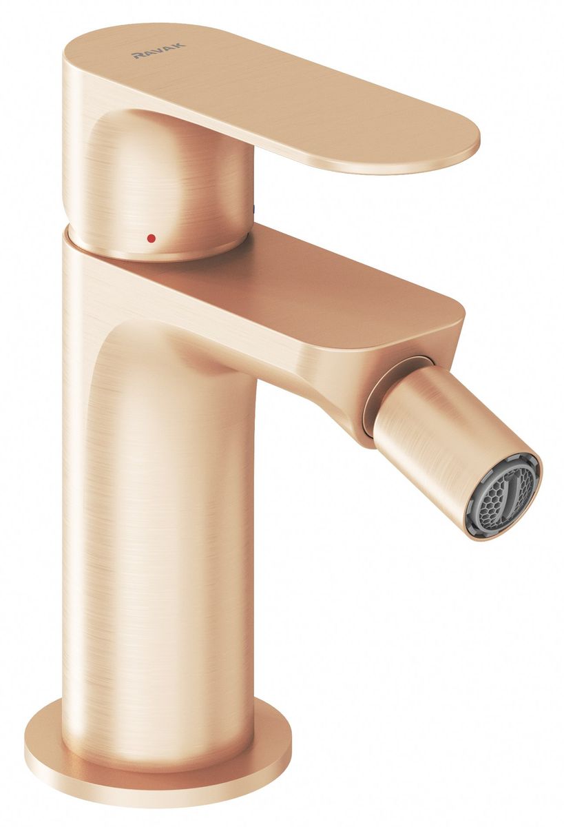 Ravak Eleganta Bidė maišytuvas 130 mm be dugno vožtuvo, Rose Gold Brushed X070369