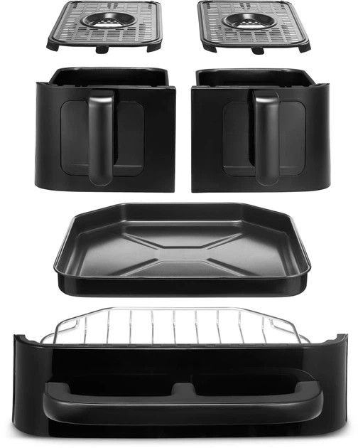 Karšto oro gruzdintuvė Cuisinart AIR-TWIN 10.4L AFT13XBLE