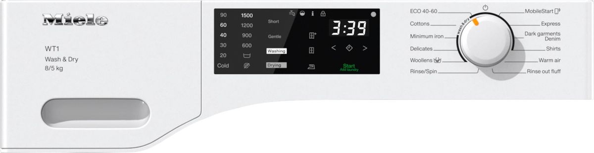 Skalbimo mašina su džiovinimo funkcija Miele WTD160 WCS, 8/5 kg
