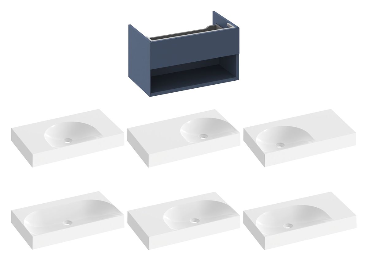 Spintelė po praustuvu Ravak SD Lite 80 Deepsea Blue X000001863