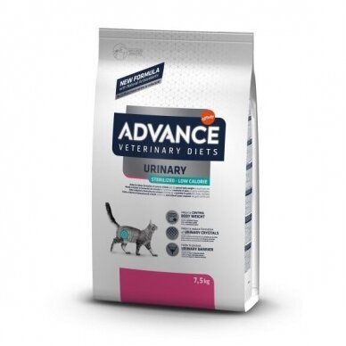 Sausas pašaras katėms Advance Sterilized Urinary Low Cal 7.5 kg