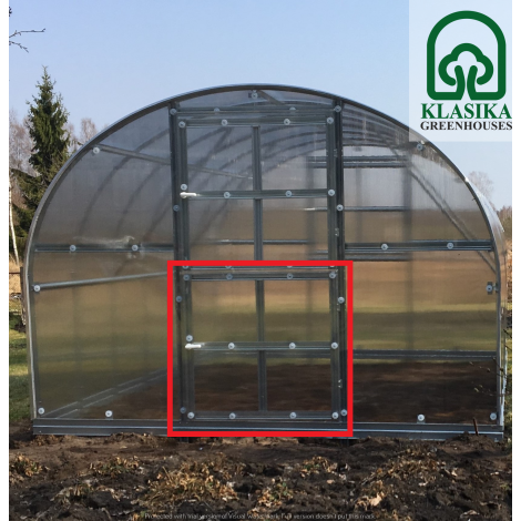 Papildomos durys gale šiltnamiui BALTIC LT be dangos