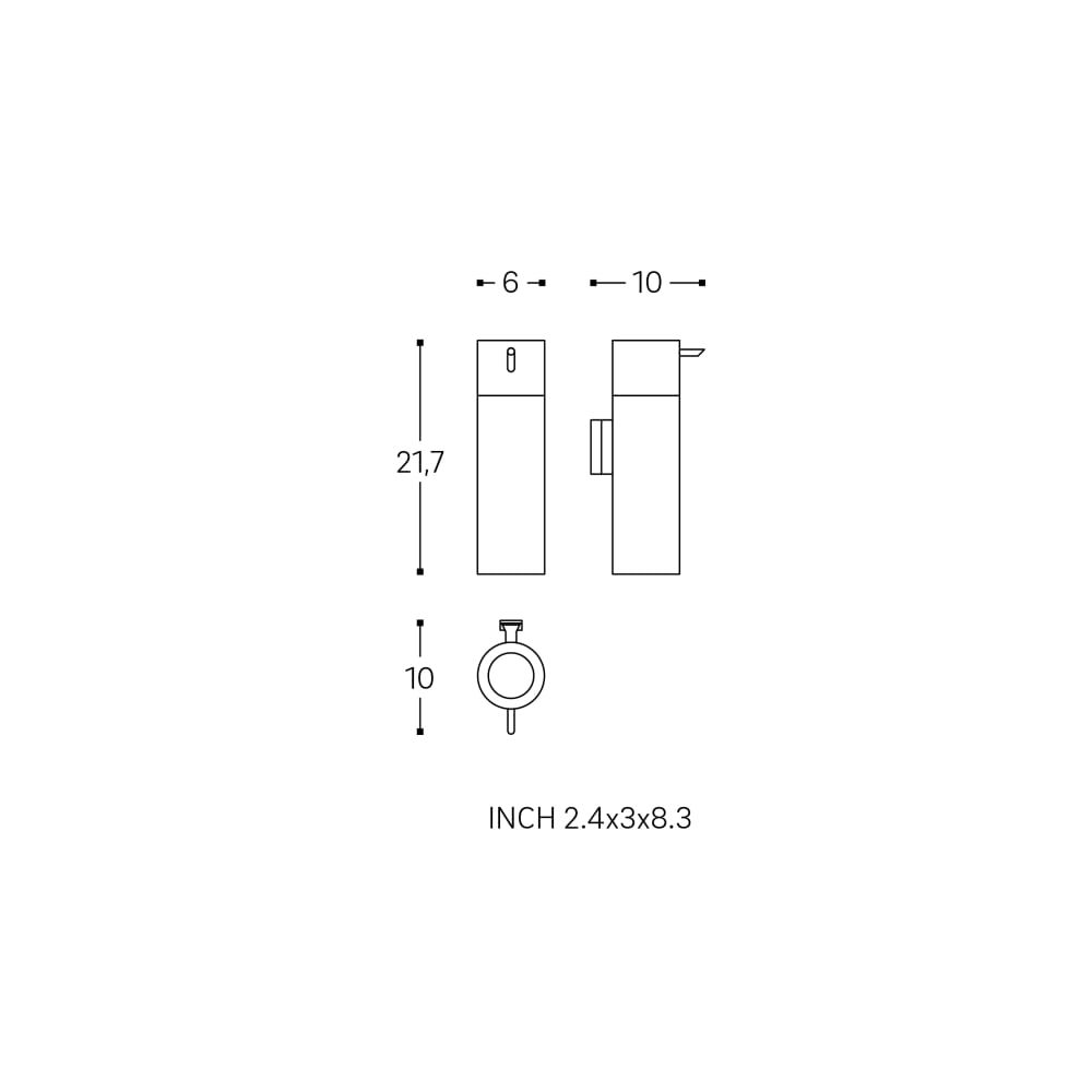 Skysto muilo dozatorius LAUFEN HALI, chromas, H3831720040001 Skysto muilo dozatorius LAUFEN HALI, chromas, H3831720040001