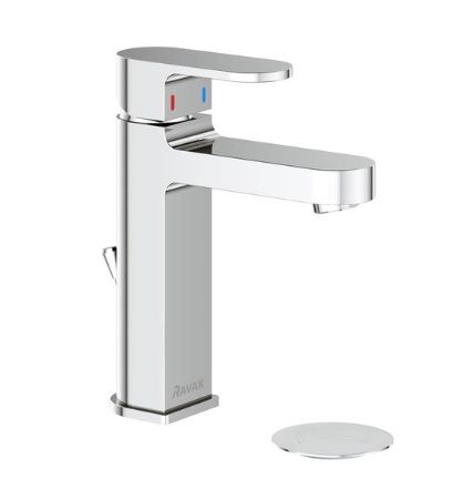 Praustuvo maišytuvas Chrome su dugno vožtuvu, chromas X070190 Praustuvo maišytuvas Chrome su dugno vožtuvu, chromas X070190