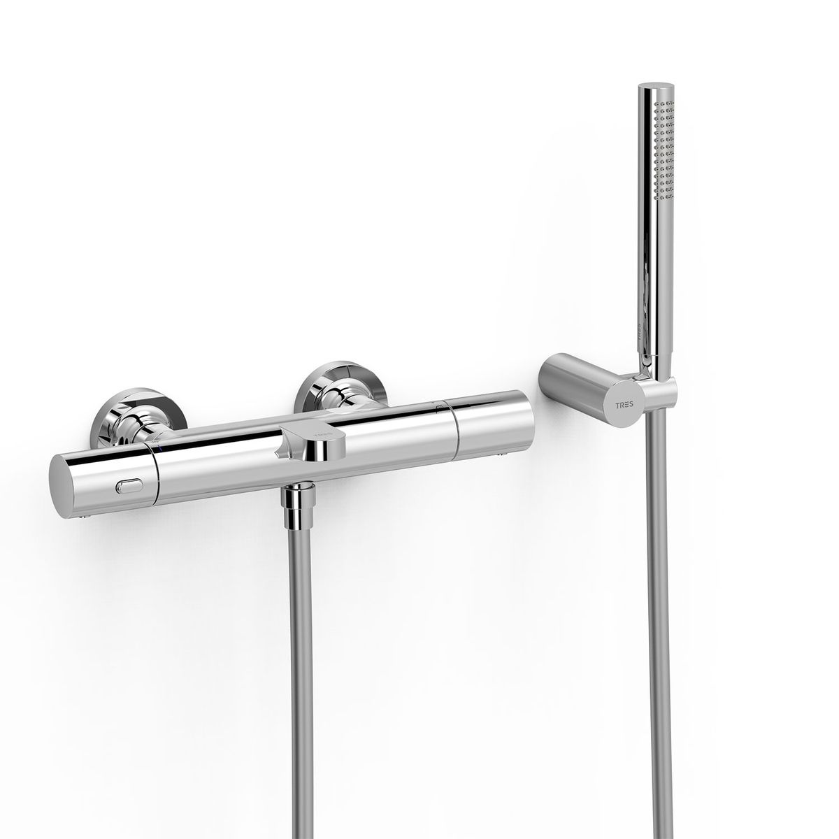 Maišytuvas voniai termostatinis su dušo k-tu TRES OVER-WALL, chromas 19017429