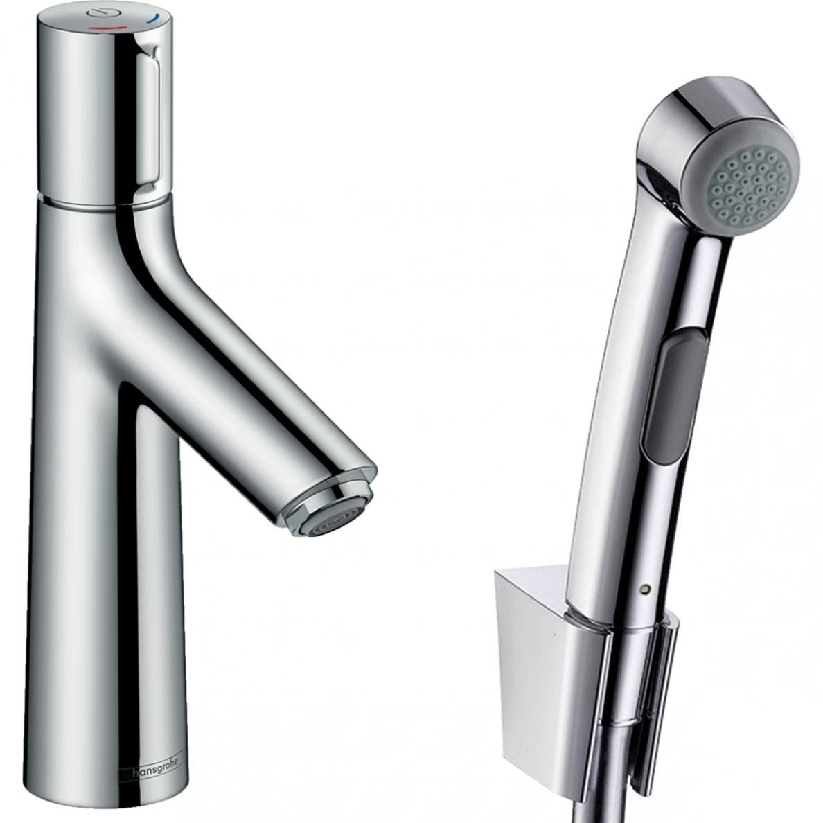 Praustuvo maišytuvas Hansgrohe Talis Select S su bide dušeliu, chromas 72291000