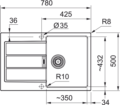 Tectonitine plautuvė S2D 611-78 urban grey