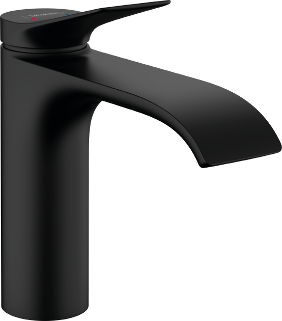 Praustuvo maišytuvas HANSGROHE Vivenis 110 be dugno vožtuvo, matinė juoda, 75022670