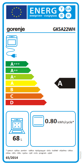 Viryklė GORENJE GK5A22WH