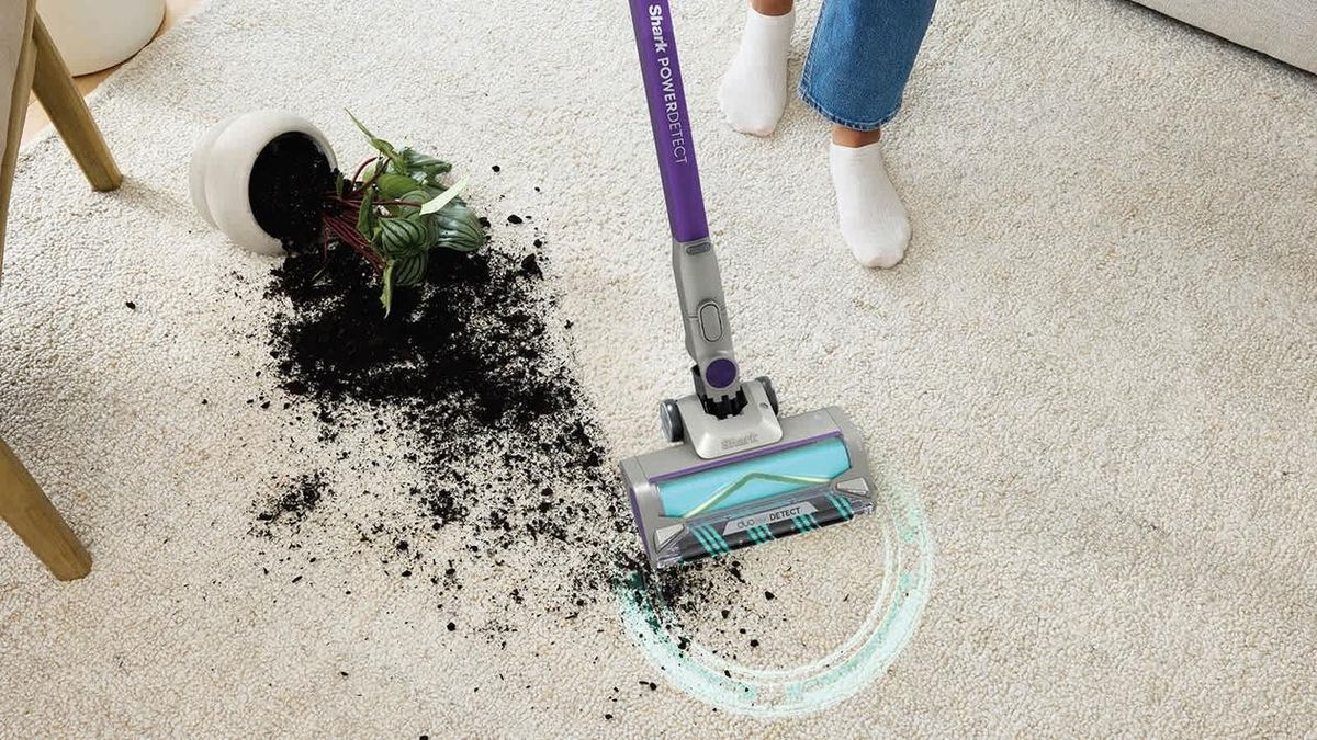 Dulkių siurblys Shark PowerDetect Cordless Pet, pilkas/violetinis, IP1251EUT Dulkių siurblys Shark PowerDetect Cordless Pet, pilkas/violetinis, IP1251EUT