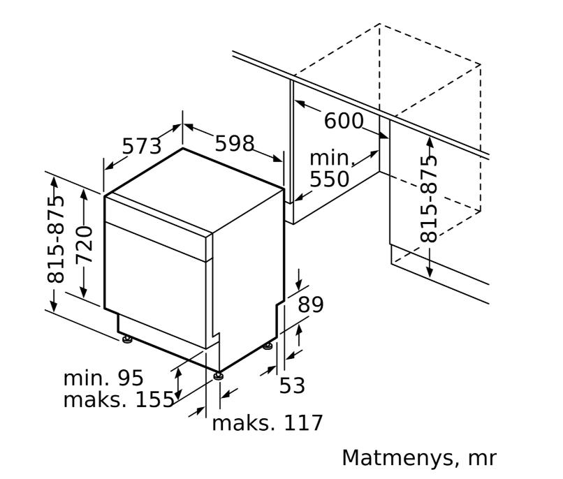 Indaplovė BOSCH SMU4HKW72S