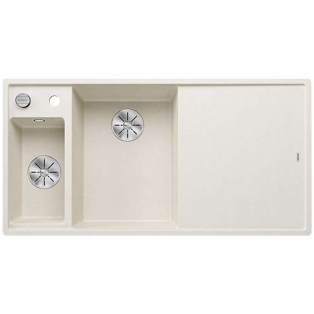 Silgranitinė plautuvė BLANCO AXIA III 6 S LI SILG Balta Z.ES InFino M.AF