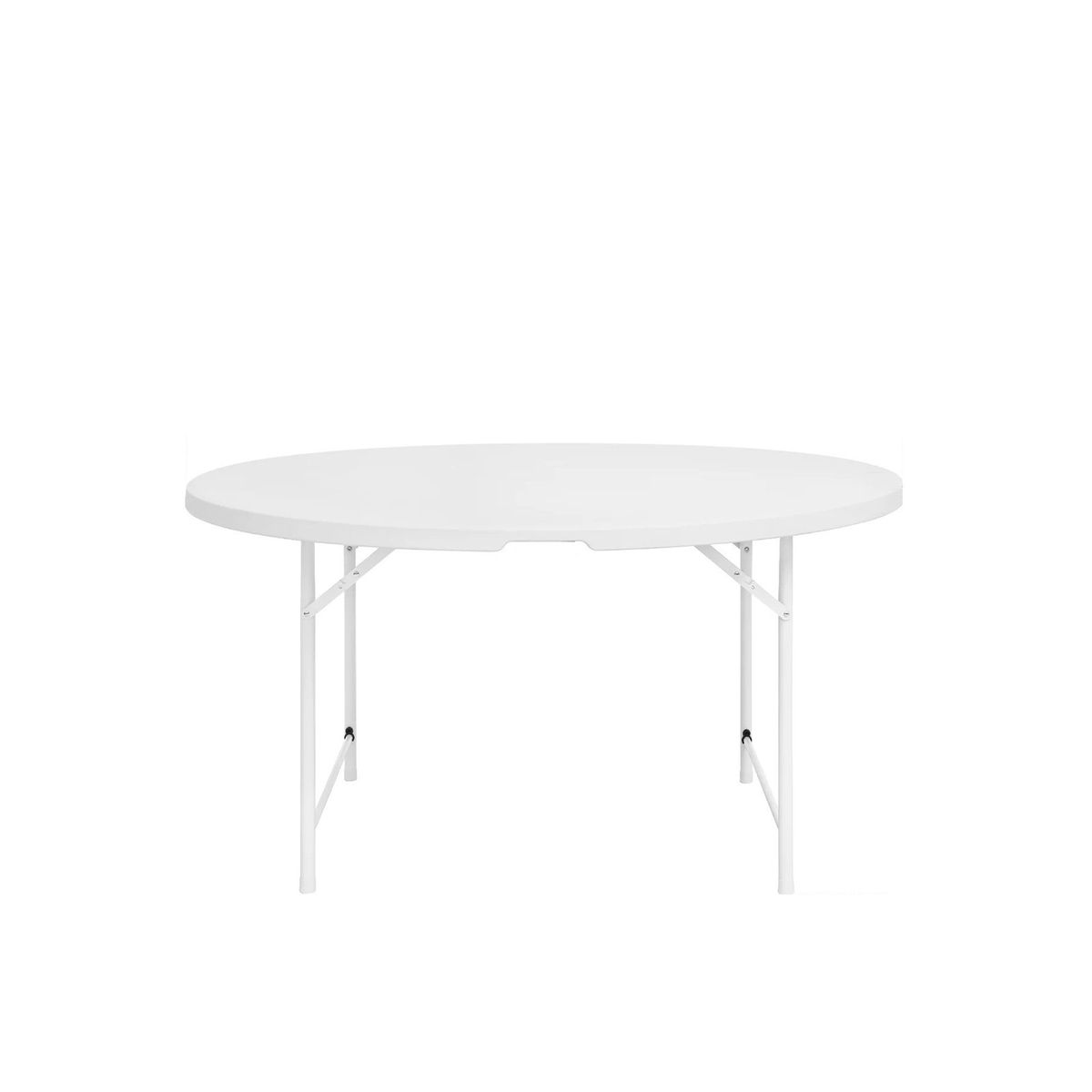 Apvalus sulankstomas lauko stalas HATIS, 152 x 74 cm, baltas Apvalus sulankstomas lauko stalas HATIS, 152 x 74 cm, baltas