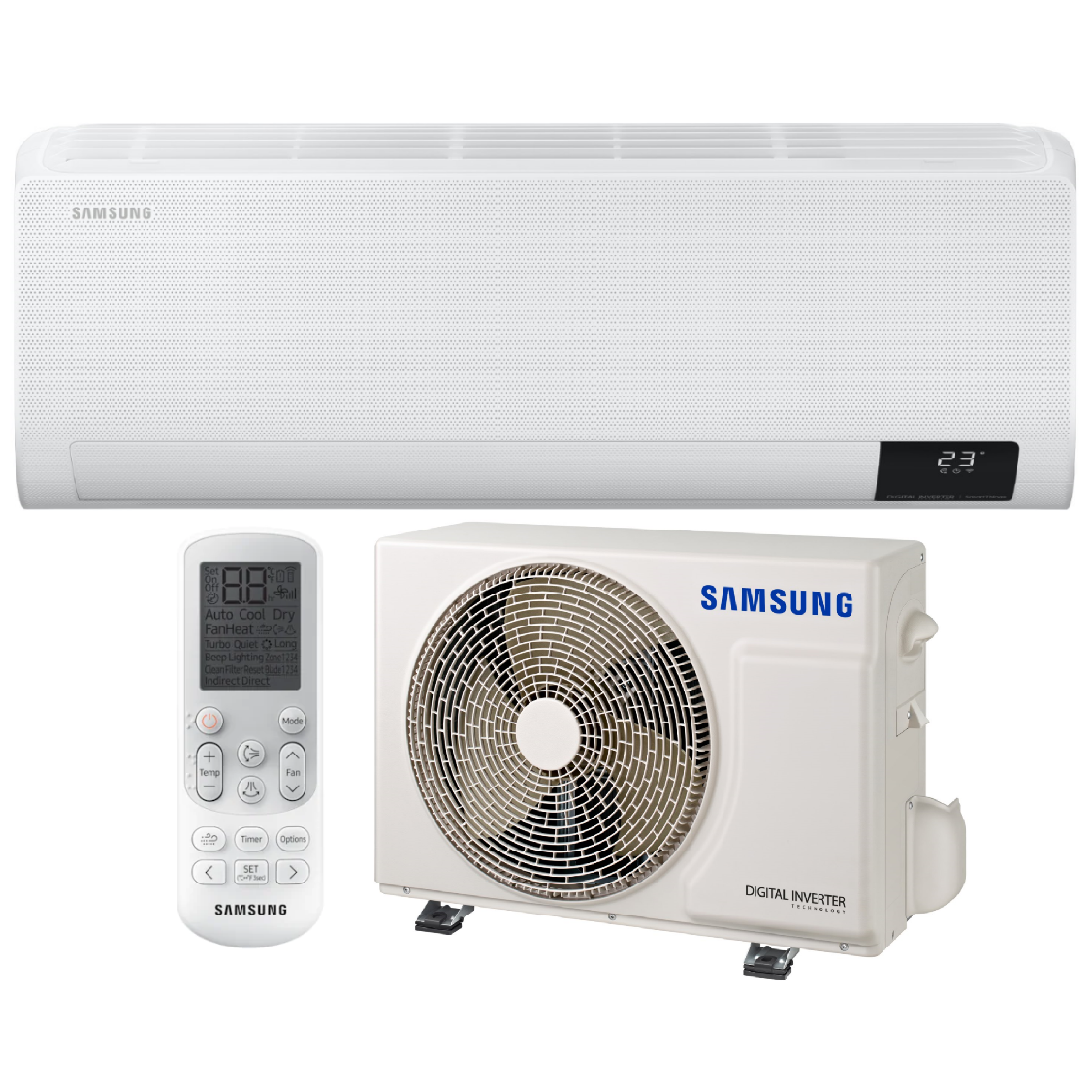 Šilumos siurblys oras-oras Samsung CEBU AR12TXFYAWKNEU/AR12TXFYAWKXEU, Šaldymas 3,5 KW, Šildymas 4 KW