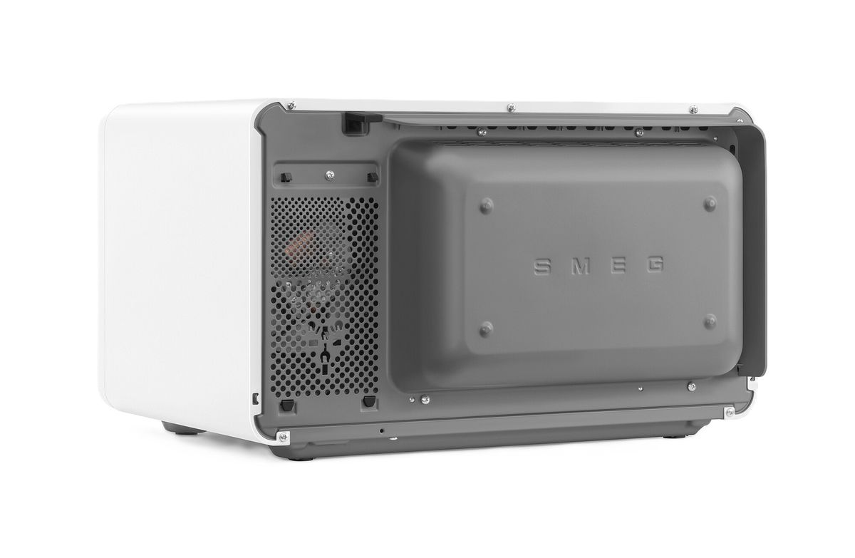 SMEG mikrobangų krosnelė, MOC02WHMEU, su grilium, karštu oru ir Air fry funkcija