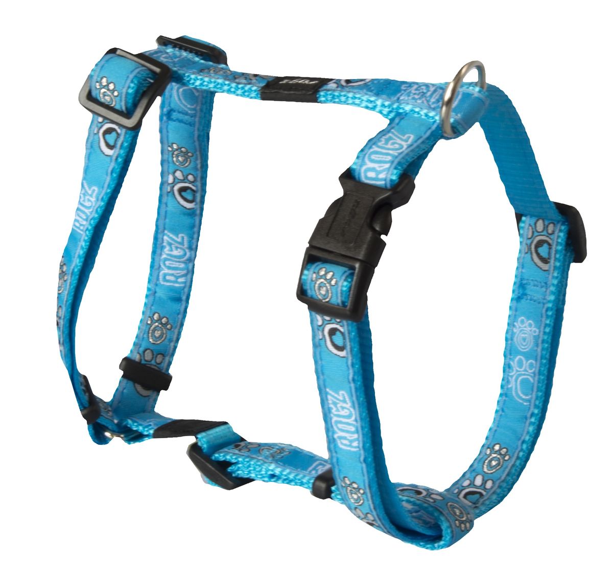 ROGZ petnešos Turguoise Paw 1.6cm SJ12CG, SJ12CG