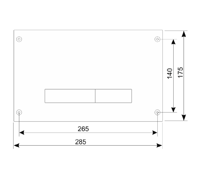 Vandens nuleidimo klavišas Faneco SLIM, KKM08SNM
