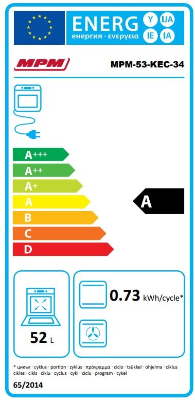 Viryklė MPM MPM-53-KEC-34 Viryklė MPM MPM-53-KEC-34