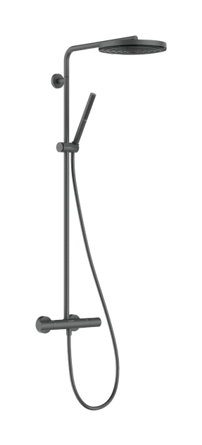Dušo sistema HANSGROHE Pulsify S Puro 260 1jet su Ecostat Fine termostatu, šlifuoto juodo chromo, 24222340 Dušo sistema HANSGROHE Pulsify S Puro 260 1jet su Ecostat Fine termostatu, šlifuoto juodo chromo, 24222340