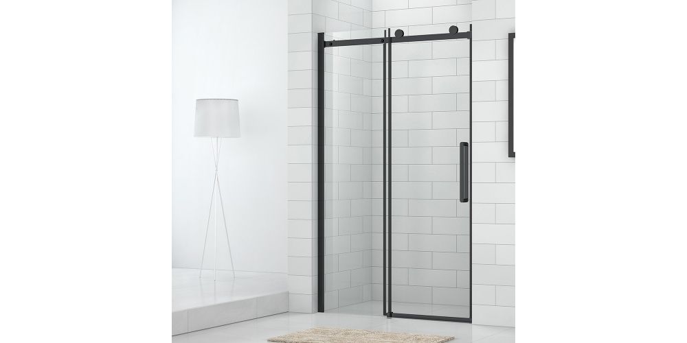 Stumdomos dušo durys Roth OBZD2 120cm, juodas profilis Stumdomos dušo durys Roth OBZD2 120cm, juodas profilis