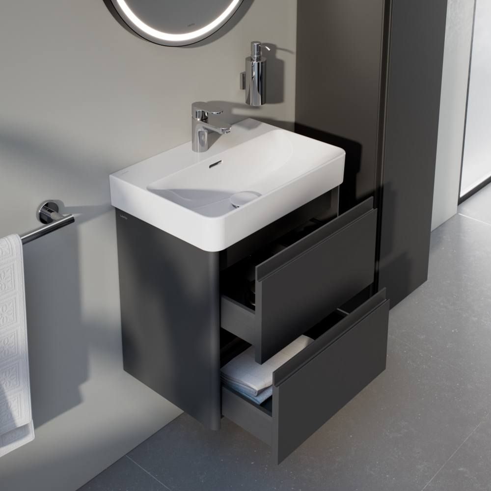 Keramikinis praustuvas LAUFEN PRO X Compact su nušlifuota apatine briauna 55x38cm, H8188620001041